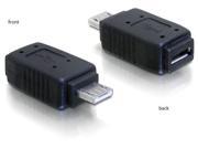 DeLOCK - USB-Adapter - 5-poliger Micro-USB, Typ AB (W) - 5-poliger Micro-USB, Typ a (M) (65032)