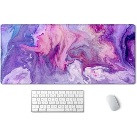 SSOIU Gaming Mouse Pad  Extended Mouse Pad  35.5x15.7inch XXL Large Big Computer Keyboard Mouse Mat Desk Pad with Non-Slip Base and Stitched Edge for 