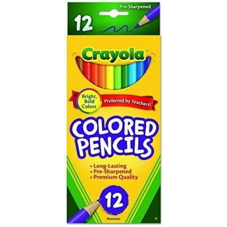 Crayola 68-4012 Colored Pencils  12-Count  Assorted Colors Pack of 6