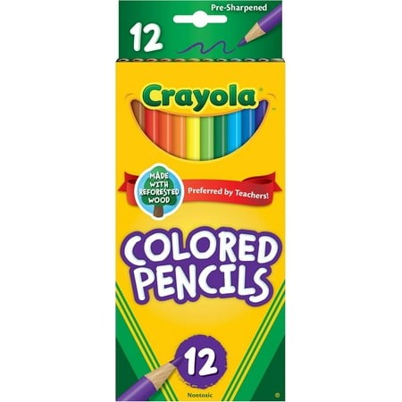 Pack of (2) Crayola  Colored Pencils  12 Nontoxic Pencils
