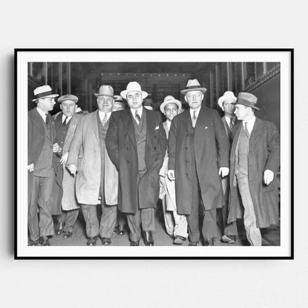 Kna Prints - Al Capone & Chicago Gangsters 1930S Prohibition Bart Beer Wall Art Poster Print - Kir 7786  UNFRAMED-24x36
