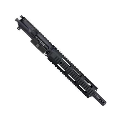 ABC RIFLE COMPANY AR-15 .300 AAC Blackout Pistol 10in Quadrail Handguard Complete Upper Receiver W/BCG and Charging Handle, Black, UA300-BR10-QR10-BLK