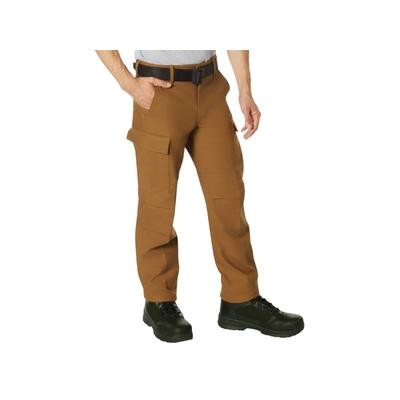 23111 34 X 32 in. Active Flex Fleece Lined Canvas Work Pants, Work Brown
