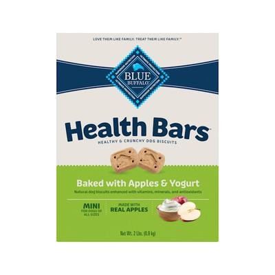 Blue Buffalo Health Bars Crunchy Dog Biscuits  Apples & Yogurt  32-oz Bag