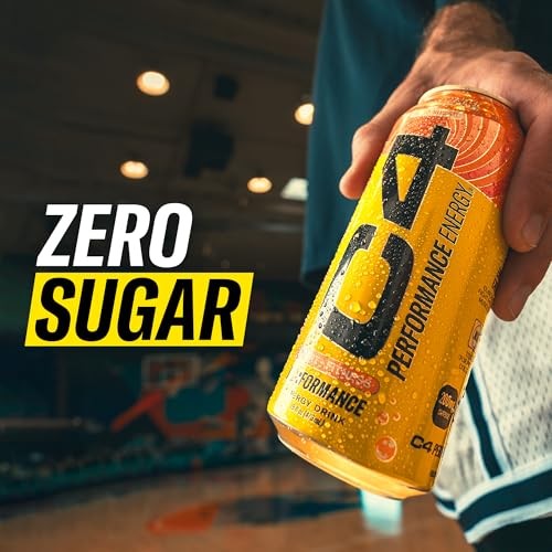 Cellucor C4 Energy Carbonated Zero Sugar Energy Drink, Pre Workout Drink + Beta Alanine, Sour Gummy Splash, 16 Fl Oz (Pack of 12) thumbnail