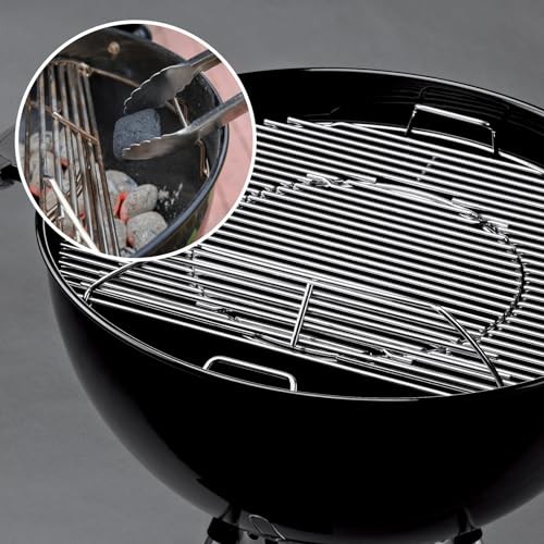 BBQ-Yummy Stainless Steel Cooking Grate for Weber, 22.5 Inch Charcoal Grills, Kettle, Performer, Master-Touch, 8835 Hinged Cooking Grate Grids for Web thumbnail