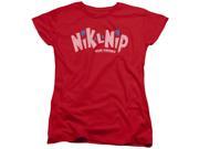 Dubble Bubble Distressed Logo Womens Short Sleeve Shirt