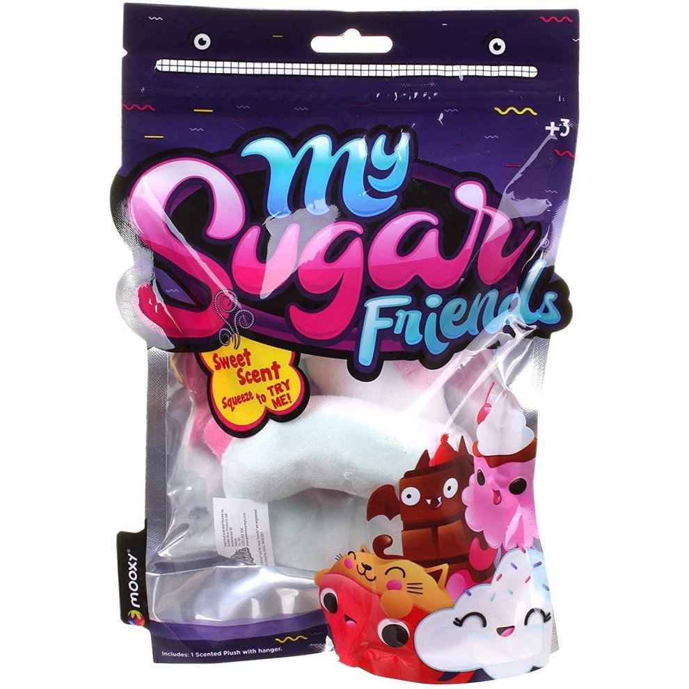 My Sugar Friends Scented Soft Toys with Bag Clip Elvi Unicorn (Bubble Gum) thumbnail