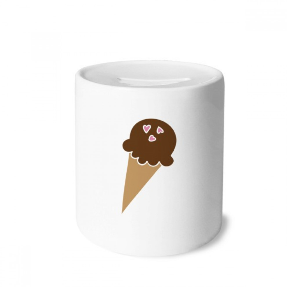 Peanut Chocolate Sweet Ice Cream Money Box Saving Banks Ceramic Coin Case Kids Adults