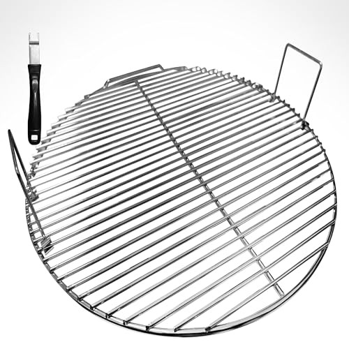 Grill Grates 8835 Replacement for Weber, 22.5 Inch Charcoal Grills, Kettle, Gourmet BBQ Stainless Steel Cooking Grate Grids (Metal Grill Grates 8835)