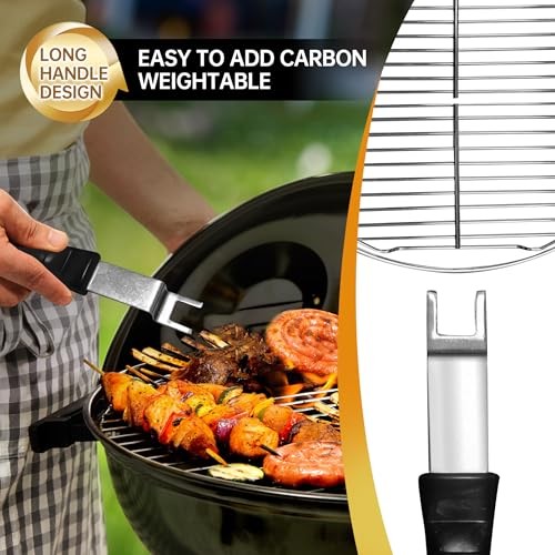 Grill Grates 8835 Replacement for Weber, 22.5 Inch Charcoal Grills, Kettle, Gourmet BBQ Stainless Steel Cooking Grate Grids (Metal Grill Grates 8835) thumbnail