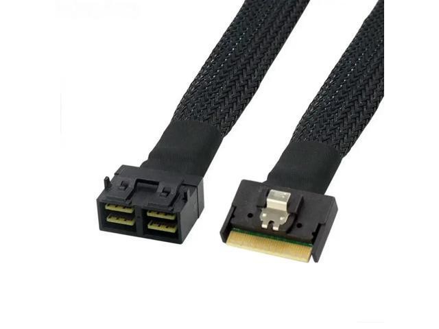 For SAS SFF-8654 8I 4.0 74P to 2X SAS 8643 Connection Cable