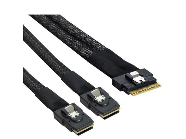 For SLIM SAS SF-8654 8I to 4 Ports MINI SAS 8087 Server Connection Cable