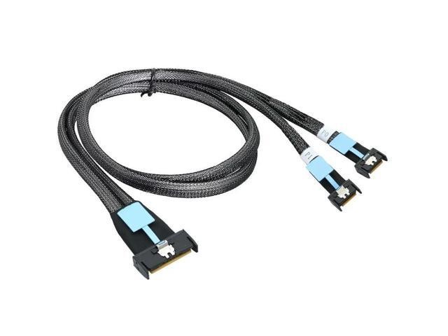 For 8i 5.0 SFF-8654 8I to 2 SFF-8654 4I Cable for High-Speed Data Transfer