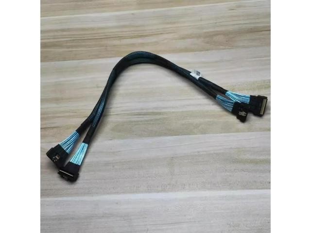 Slim SAS LP SFF-8654 8i Straight to Curved Head Data Cable 04052519-001