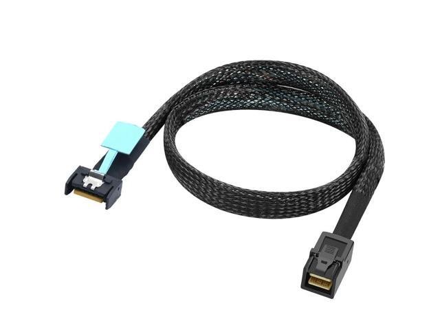 For PCIE SFF-8654 4I 4X 38-Pin to SAS HD SFF-8643 Support PCIe Gen5 Server Adapter Cable