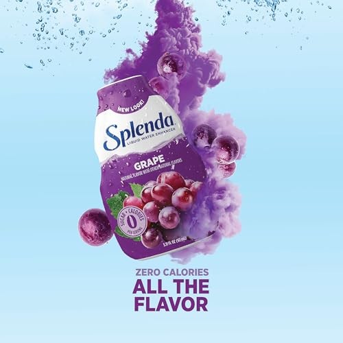 SPLENDA Liquid Water Enhancer Drops, Sugar Free, Zero Calorie, Natural Flavor, Concentrated Drink Mix, 3.11 Fl Oz Each Bottle (Grape, 1 Pack) thumbnail