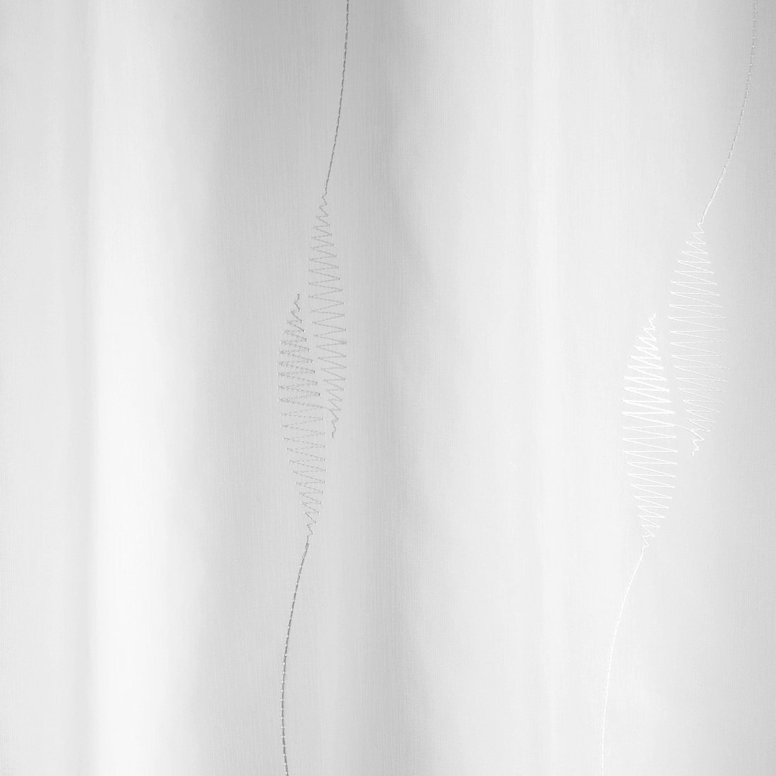 Jacquard-Voile, Bestickt Mit Blättern, Extra Breit - 100% Polyester - MT Stofferie