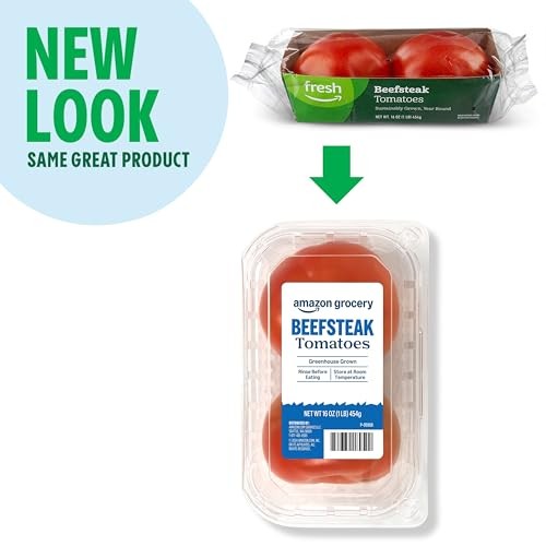 Amazon Grocery, Beefsteak Tomatoes, 16 Oz (Previously Fresh Brand, Packaging May Vary) thumbnail