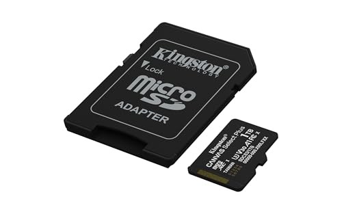 Kingston Technology 1TB MicroSDXC Canvas Select Plus Gen3 150MB/s A1 Card + Adapter thumbnail