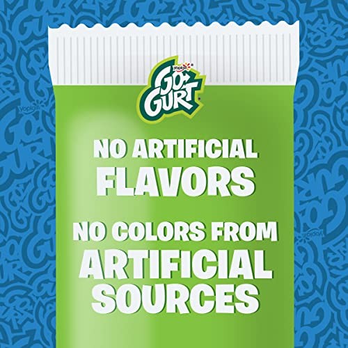 Go-GURT Marvel Spider-Man Wall Crawler Strawberry and Heroic Punch Kids Fat Free Yogurt Variety Pack, Gluten Free, 2 Oz Yogurt Tubes (8 Count) thumbnail