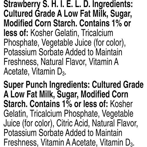 Go-GURT Marvel Spider-Man Wall Crawler Strawberry and Heroic Punch Kids Fat Free Yogurt Variety Pack, Gluten Free, 2 Oz Yogurt Tubes (8 Count) thumbnail