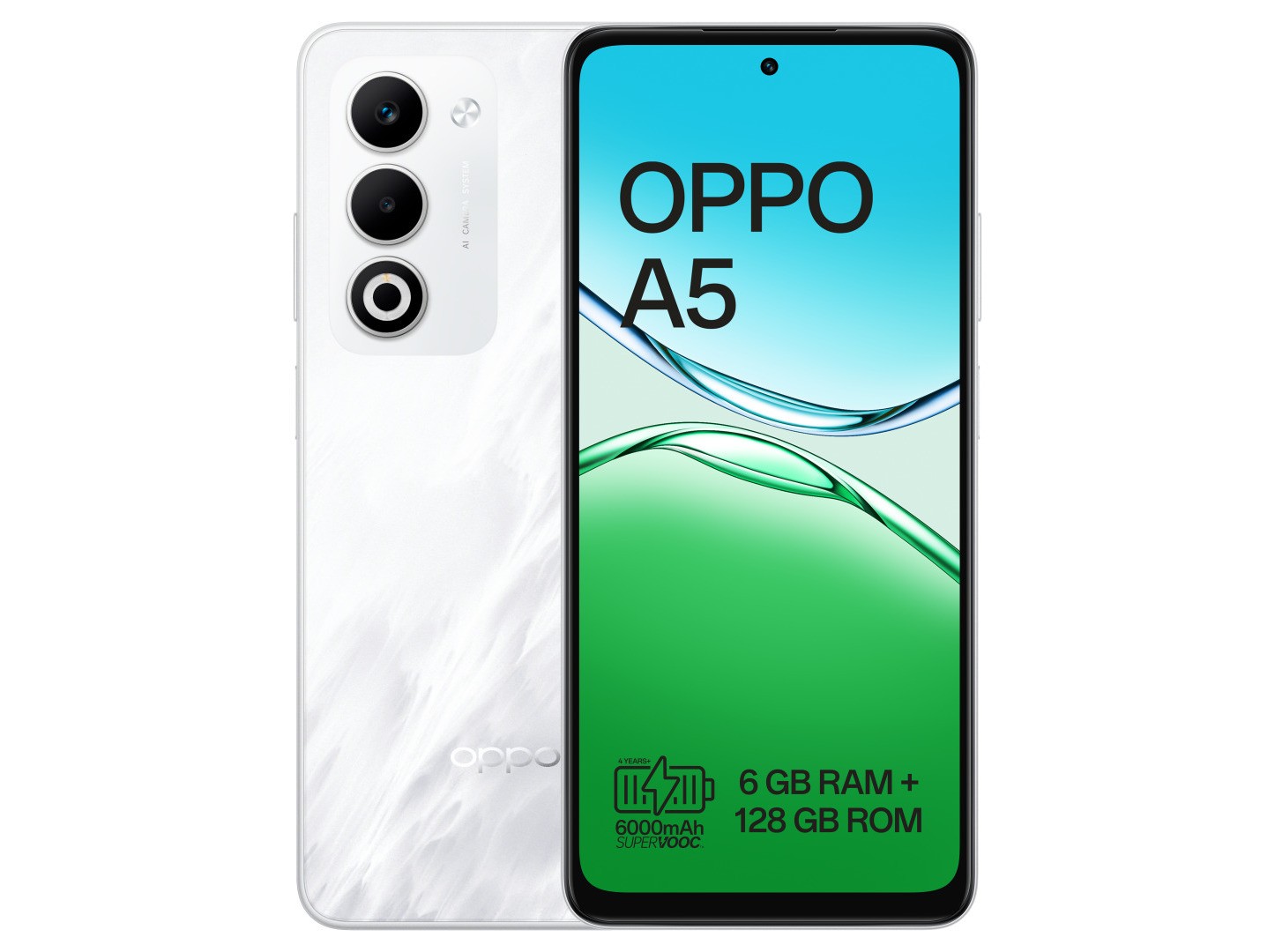 Smartphone Oppo A5 6/128gb Branco Nevoa