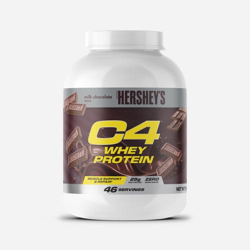 Cellucor C4 Whey Protein | Premium Post-Workout Shake | Hershey’s, Reese’s, Vanilla Bean, Hersheys Milk Choc / 46 Servings