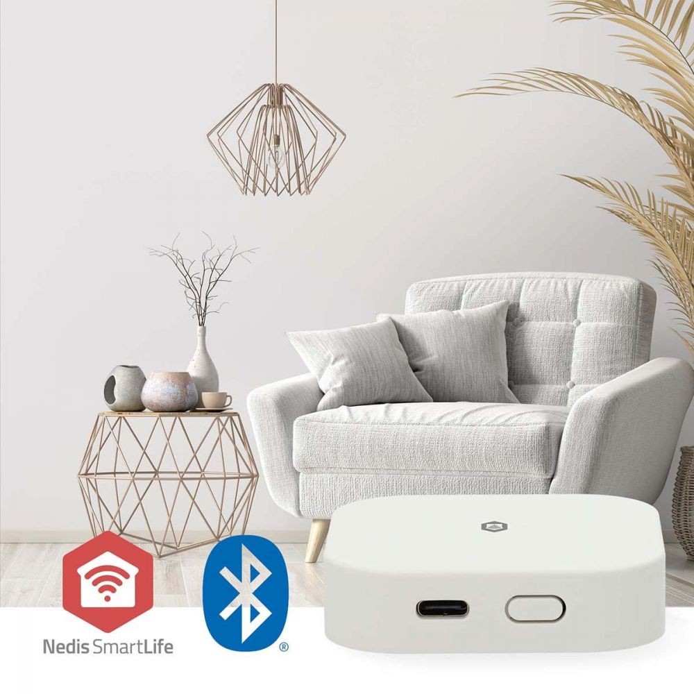 Nedis Pro Smart Zigbee 3.0 / Bluetooth Gateway Bridge WiFi Home Hub Work with Switch and Sensors | USB Powered thumbnail
