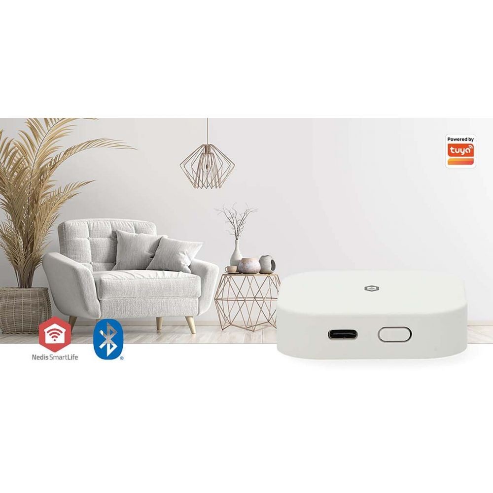 Nedis Pro Smart Zigbee 3.0 / Bluetooth Gateway Bridge WiFi Home Hub Work with Switch and Sensors | USB Powered thumbnail