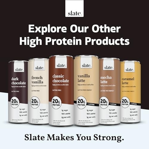 Slate Milk - Ultra High Protein Shake - Chocolate - 42g Protein, 2g Sugar, 200 Calories, 4g Net Carbs - Lactose Free - No Added Sugar, No Seed Oils -  thumbnail