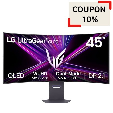 Monitor Curvo Gaming LG UltrGear 45