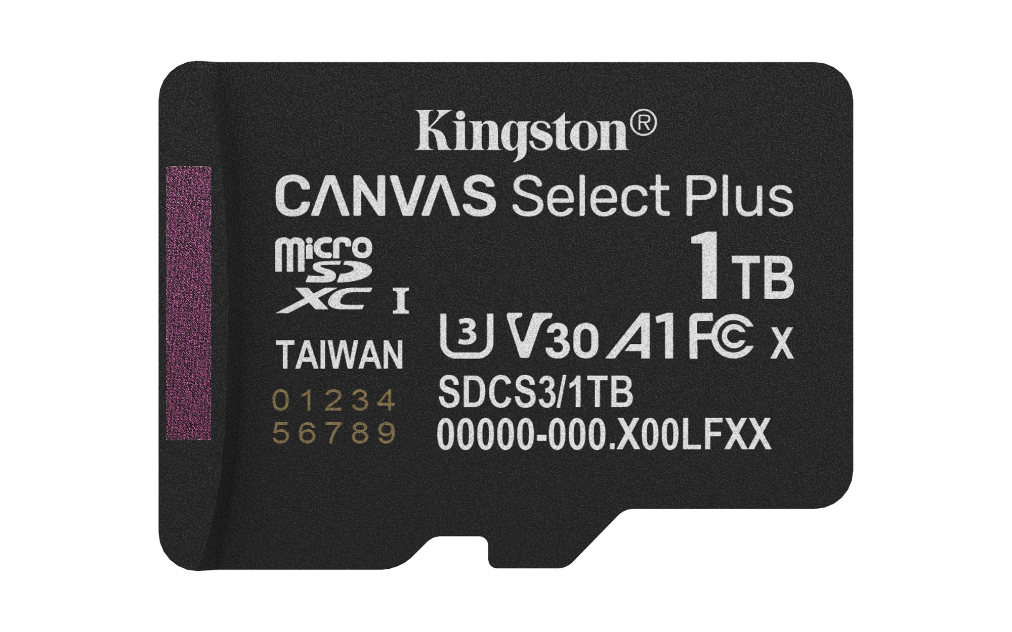 Kingston - Canvas Select Plus 1 TB Class 10/UHS-I (U3) V30 MicroSDXC - 1 - 150 MB/s Read