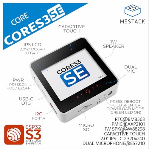M5Stack CoreS3 ESP32S3 LoTDevelopment Kit thumbnail
