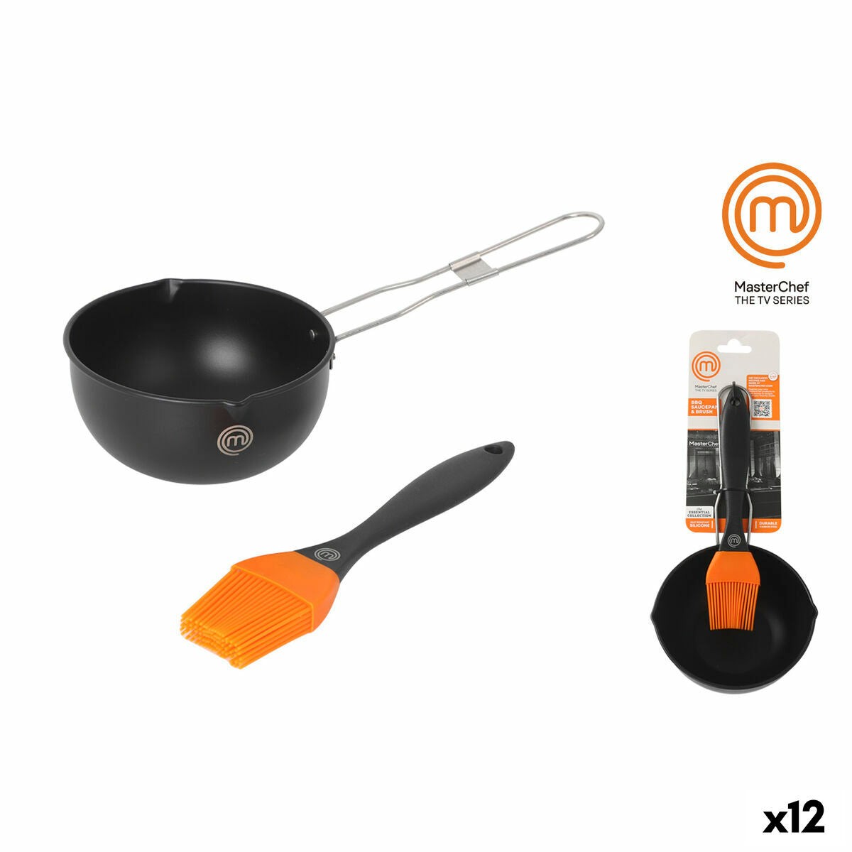 Ensemble D'ustensiles Pour Barbecue MasterChef 11,5 X 6 Cm Pinceau (12 Unités)