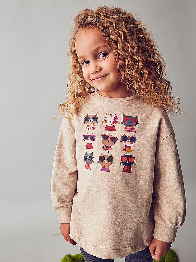 MAYORAL Mädchen Set 2-teilig Pullover Und Leggings Beige | 140 thumbnail