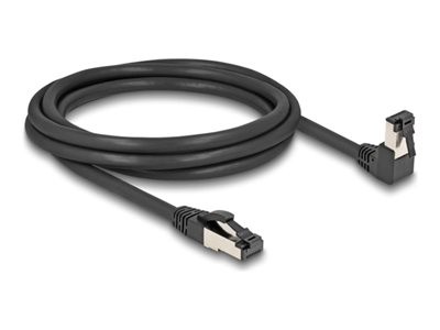 DELOCK RJ45 Netzwerkkabel Cat.8.1S/FTP 90° Unten Gew./gerade