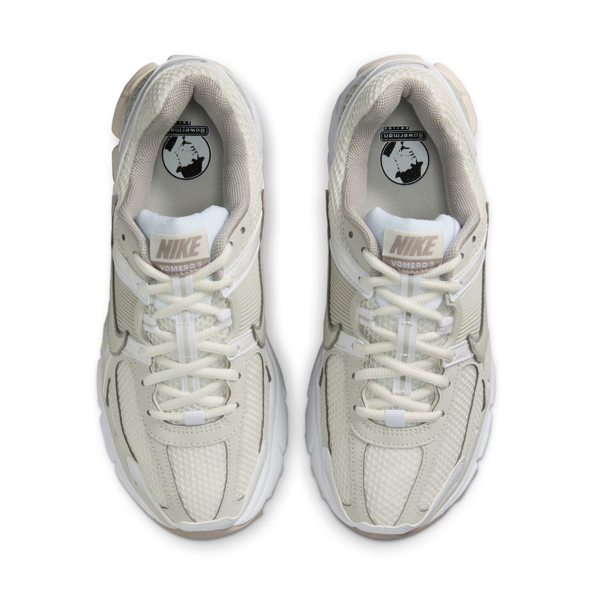 Nike Wmns Zoom Vomero 5 - WHITE/LT BONE-PHANTOM-COLLEGE GREY-BLACK - Female - 8
