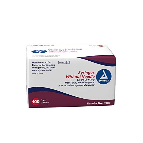 Dynarex Syringes Without Needle - Luer Lock - 10 Cc (1000/Case)