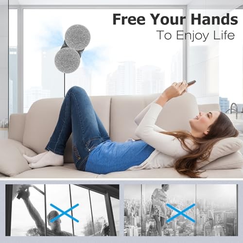 KUIKIBO S6 Window Cleaner Robot with Leather Belt Dual Water Spray 3500Pa Houshold Window Cleaning Robot with AI Path Planning Low Noise Glass Cleanin thumbnail