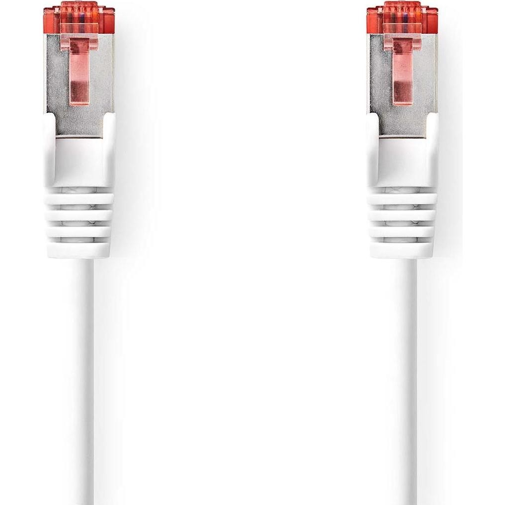 Nedis CAT6a Network Cable | S/FTP | RJ45 Male | RJ45 Male | 5.00 M | Snagless | Round | LSZH | White | Box