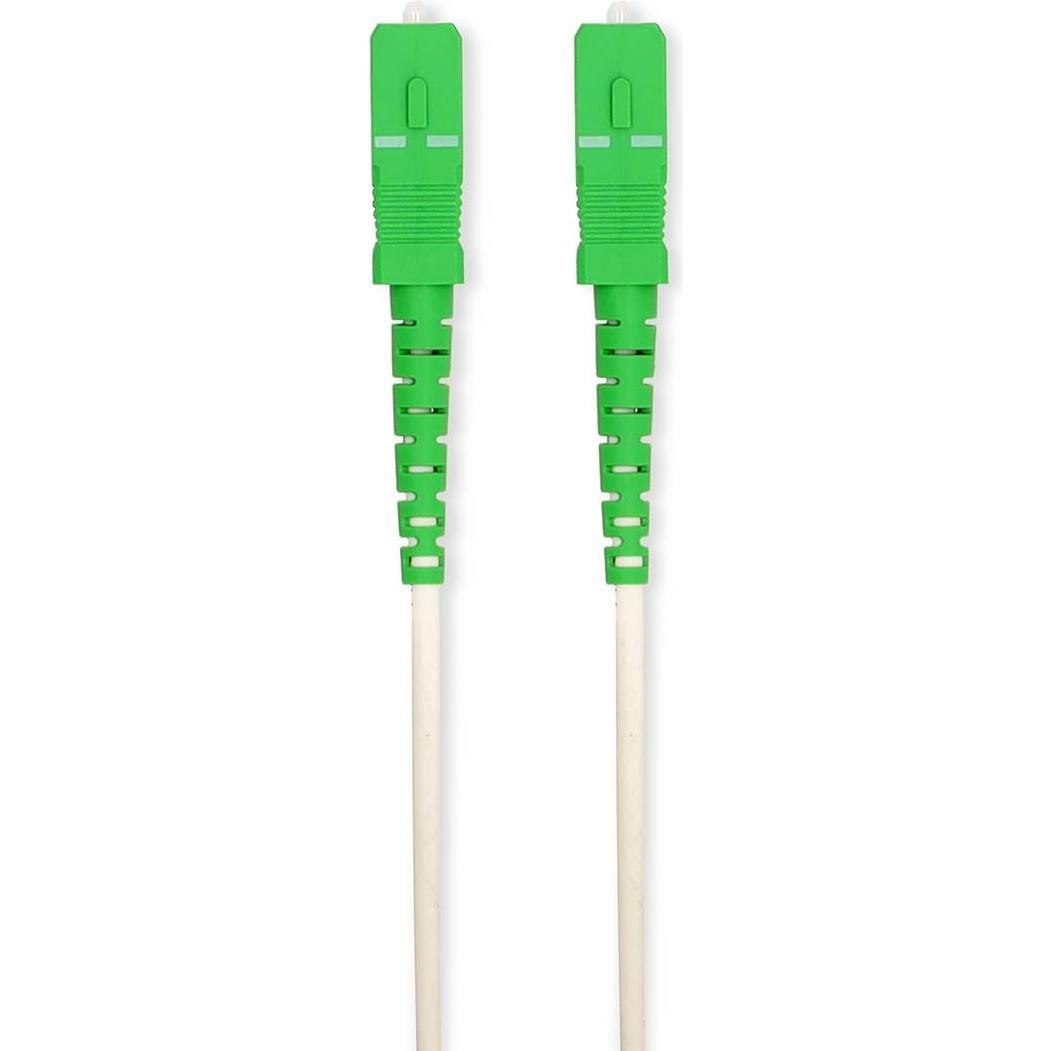 Nedis Glass Fiber Patch Cable | SMF (Single Mode Phase) | SC/APC | SC/APC | 100 Gbps | 2.00 M | White | Gift Box with Euro Lock