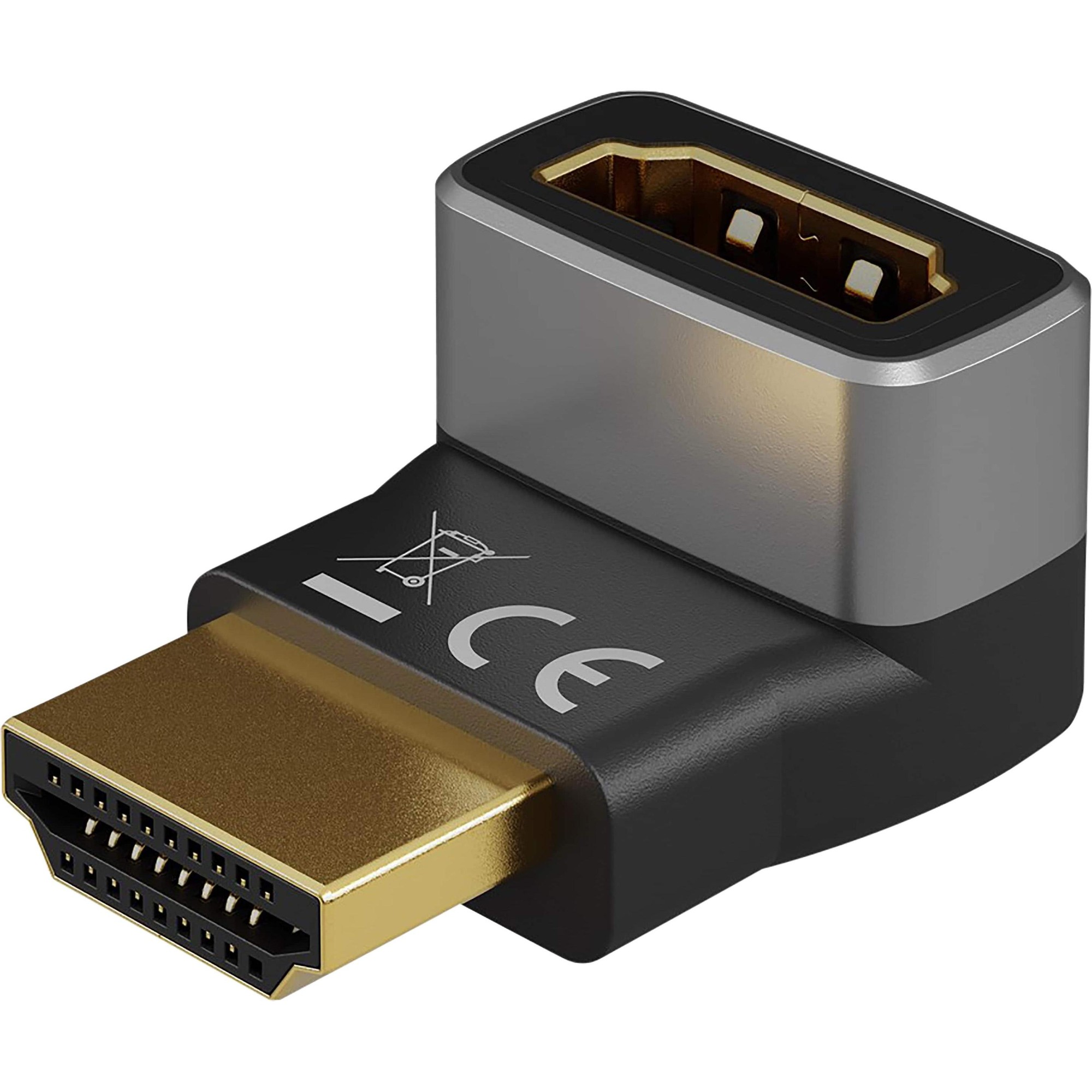 Pro Plus - HDMI - Angled Adapter 90° Vertical - Black