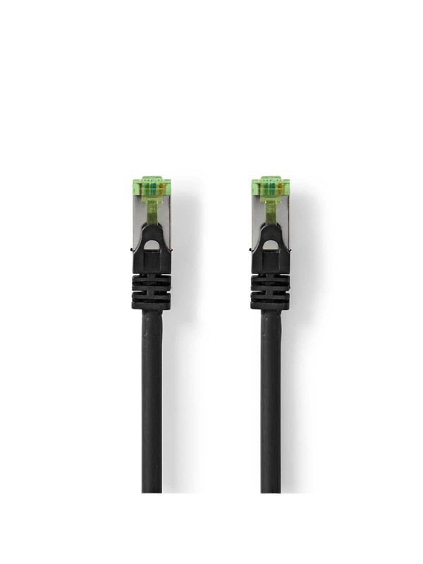 Nedis CAT7 Network Cable | S/FTP | RJ45 Male | RJ45 Male | 2.00 M | Snagless | Round | LSZH | Black | Label