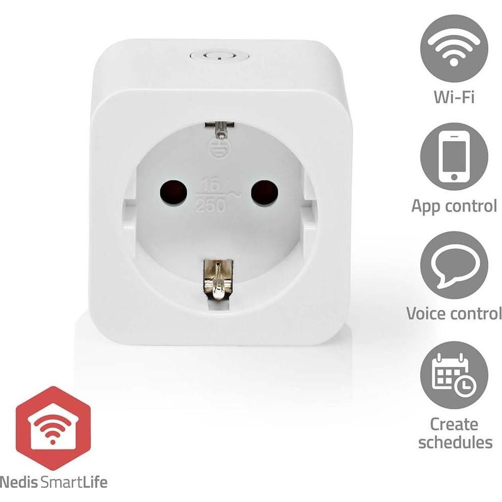 Nedis SmartLife Smart Plug Zigbee 3.0 IP21 Power Meter White
