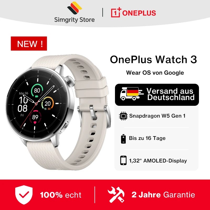 OnePlus Watch 3 43mm OPWE242 Black Steel EU