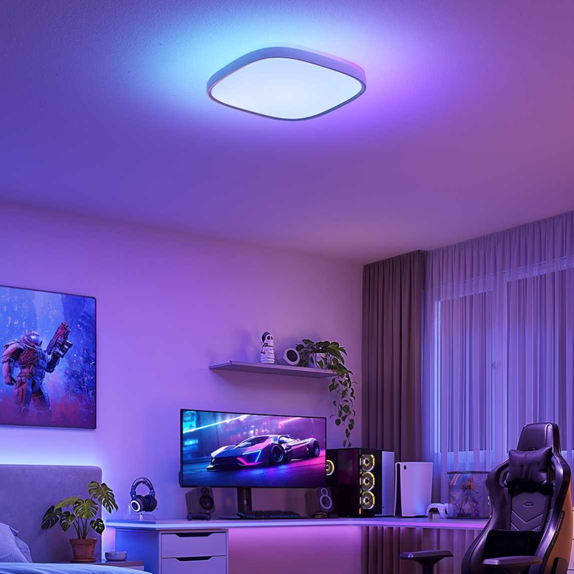 Govee 12inch RGBWW + RGBIC Square Smart Ceiling Li thumbnail
