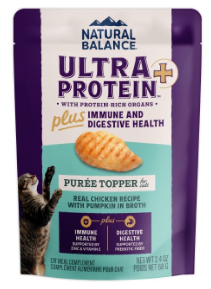 Natural Balance Ultra Protein Immune and Digestive Health Real Chicken with Pumpkin Recipe, 2.4 Oz