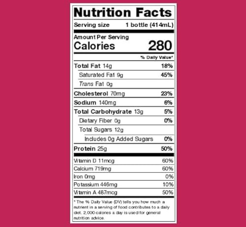 Darigold FIT High Protein Whole Ultra-Filtered Milk - Lactose Free, 25g Protein, 40% Less Sugar - 14oz Bottles, 12 Pack (Whole Milk) thumbnail