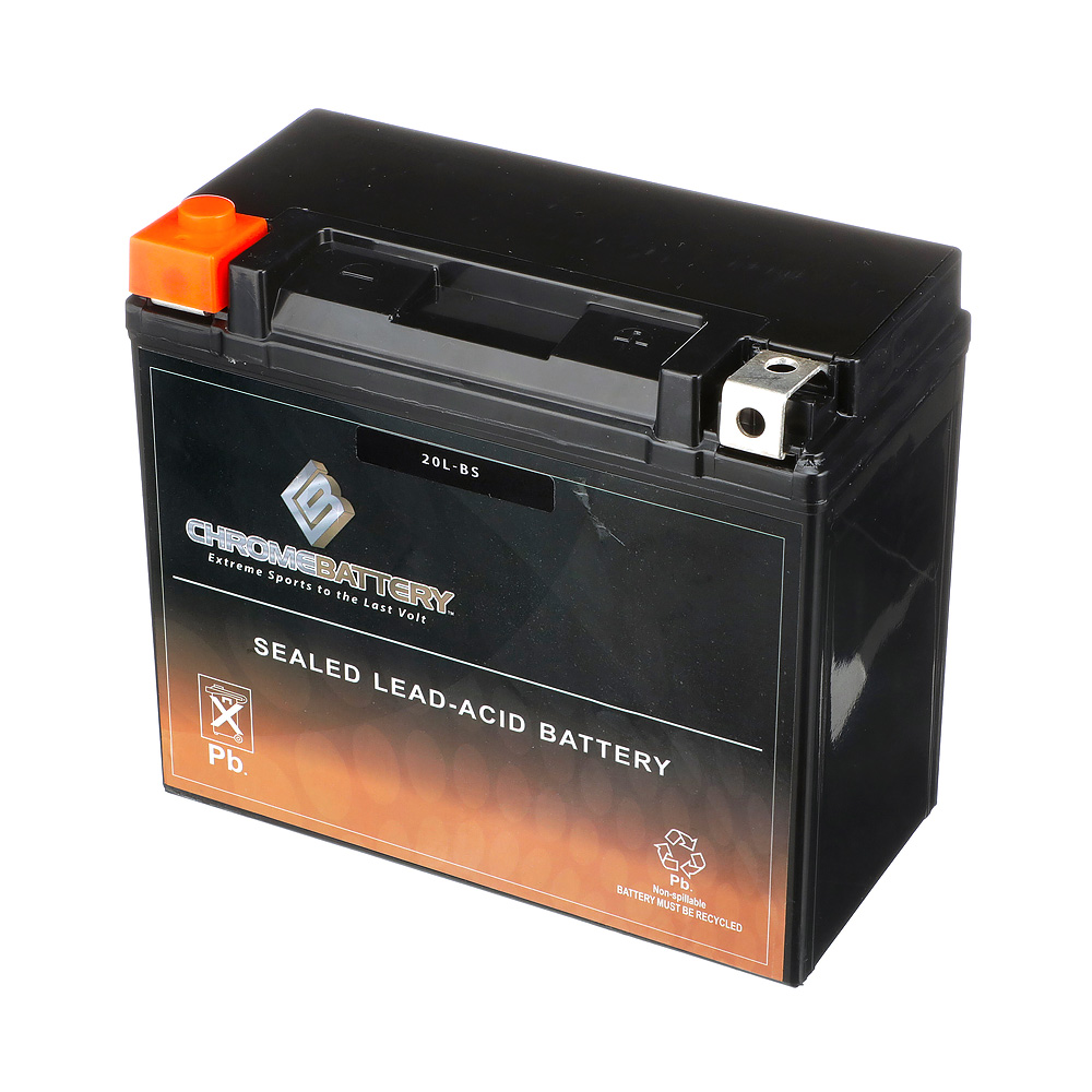 Chrome Battery YTX20L-BS (20L-BS 12 Volt 18 Ah  270 CCA) Jet Ski Battery for Honda Aquatrax F-15  F-15x 1470cc 03- 09